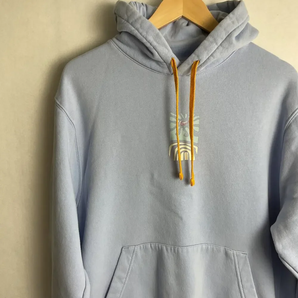 Nike Greetings From Fleece Embroidered Hoodie Blue Large